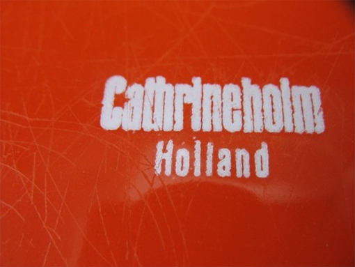 CathrineHolm Paella Pan in Burnt Orange w/Black Handles Holland